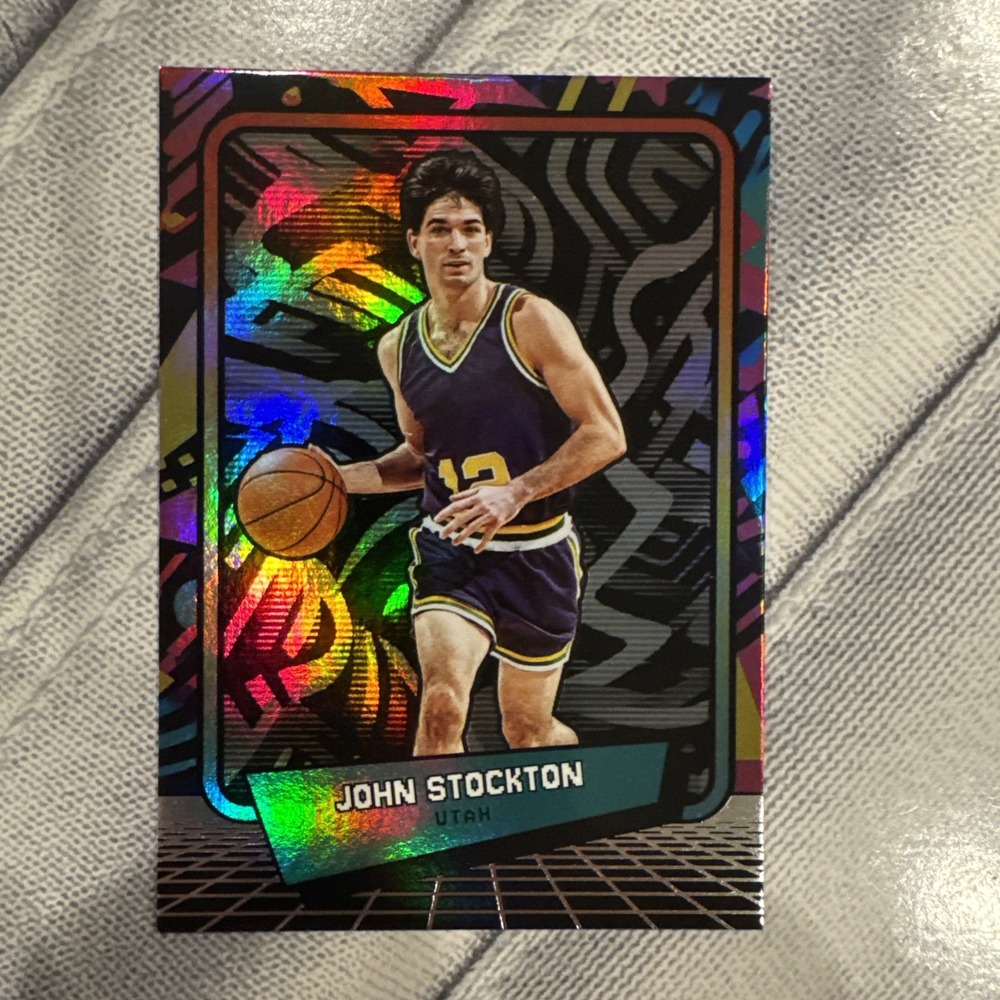 2026 PANINI DECADES 90S JOHN STOCKTON Refractor # 90